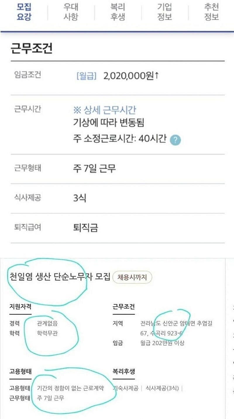 학력 안보는 주 40시간 평생직장 공고_1.jpg