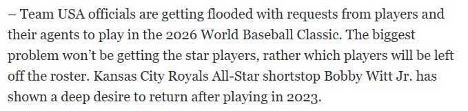 2026 WBC를 앞둔 미국 야구 대표팀 관계자들의 고민_1.png