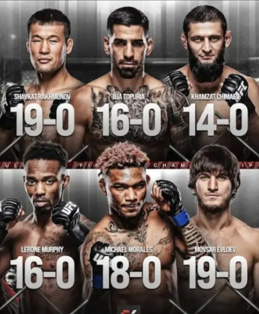 UFC) 현 UFC 무패 선수들 목록_1.jpg