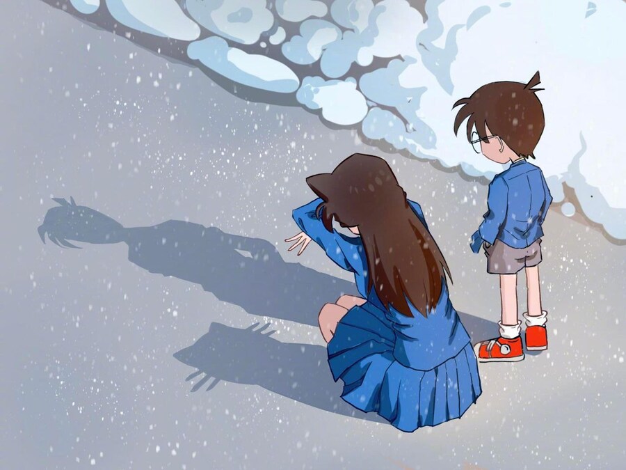 그림자 챌린지하는 미란이와 코난_1.jpg
