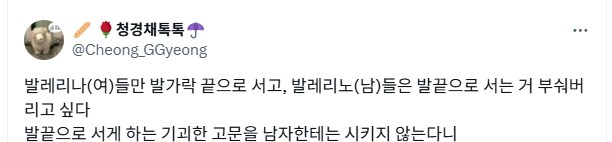 ??? : 발레리나만 발끝으로 서는 거 차별같다.jpg_1.png