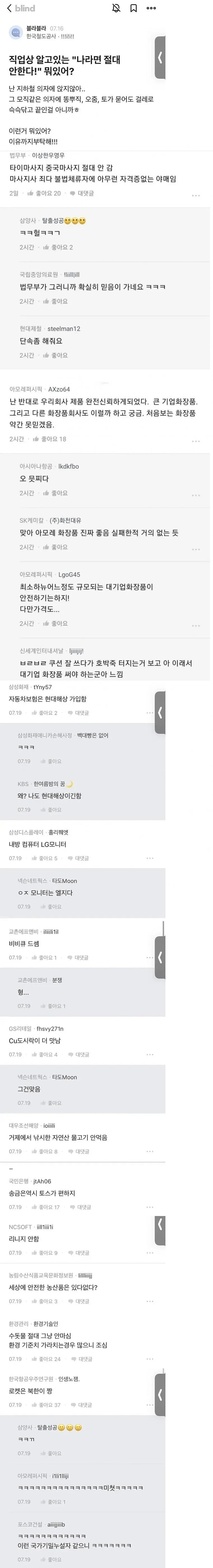 직업별