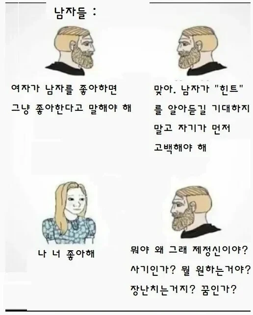 여자 : 남자들은 직설적인 화법을 좋아한다며?_1.webp