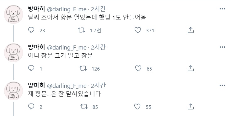 날씨가 좋아서 그만 열어버리고 말았습니다.jpg_1.jpg