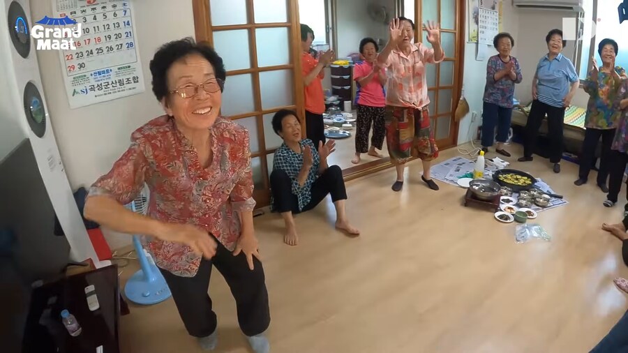 한국 할머니들에게