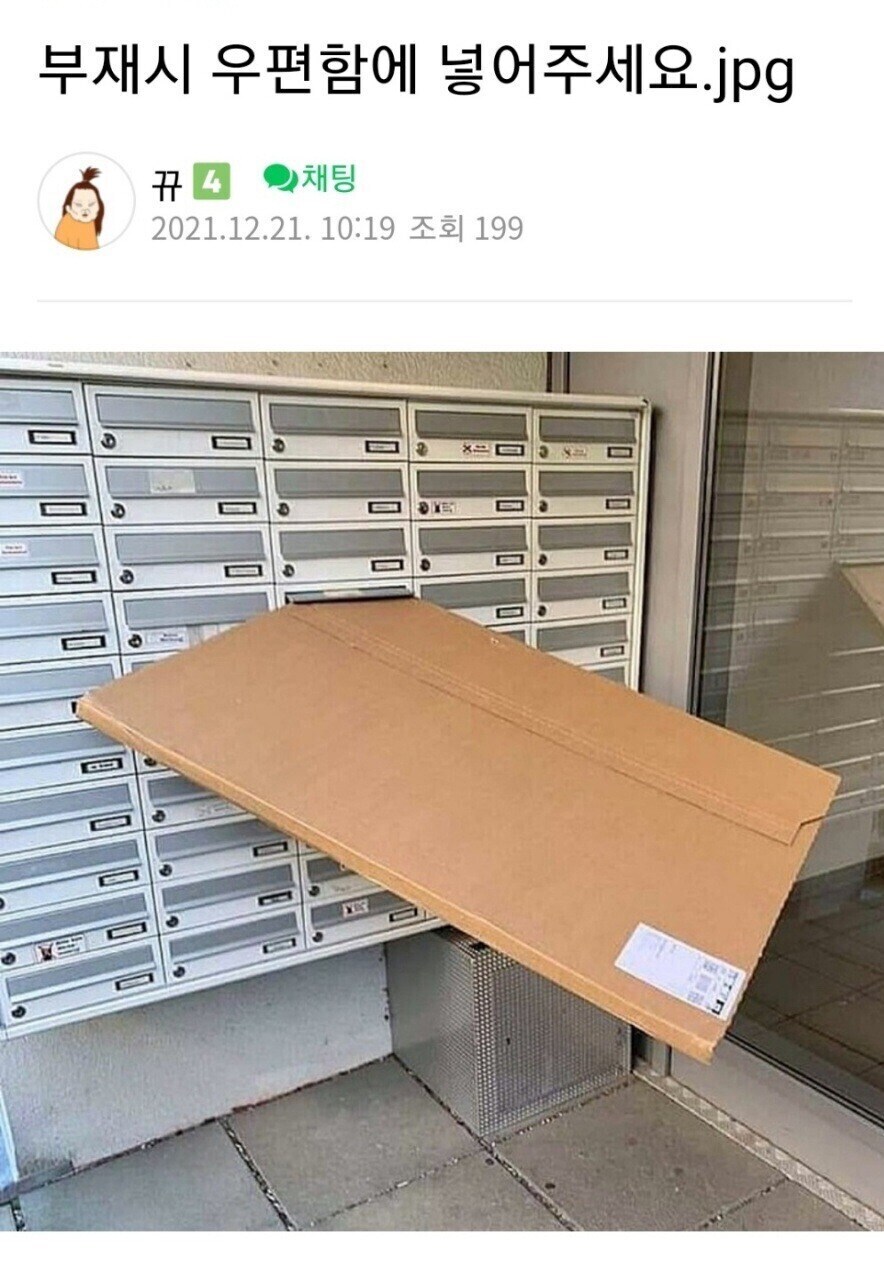 의외로 큰 것도 잘 들어가는 우편함.jpg_1.jpg