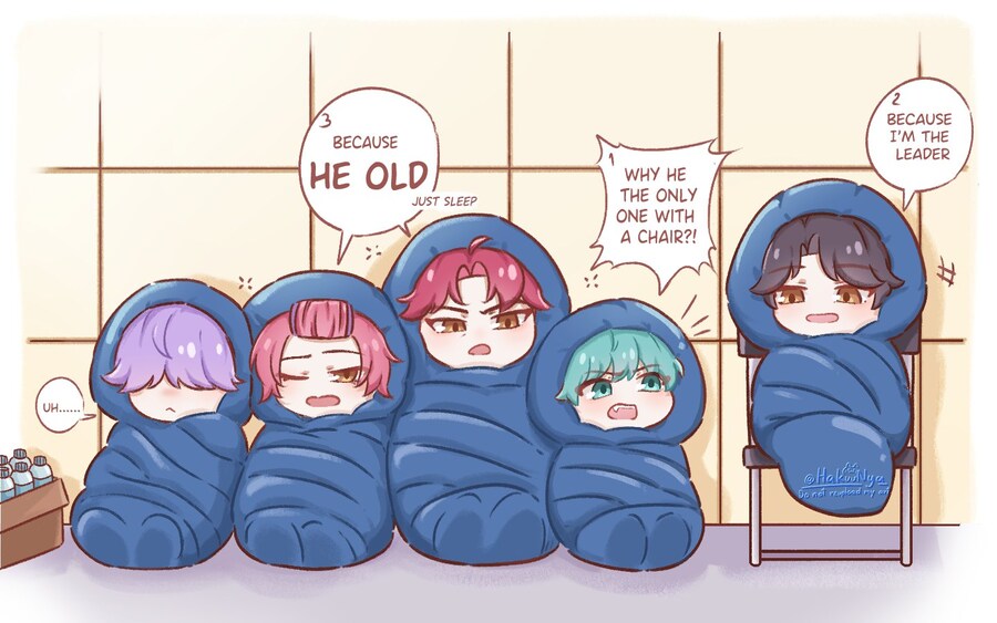 케이팝) 왜 진우만 의자? 리더니까. ㄴㄴ꼰대니까_1.jpg