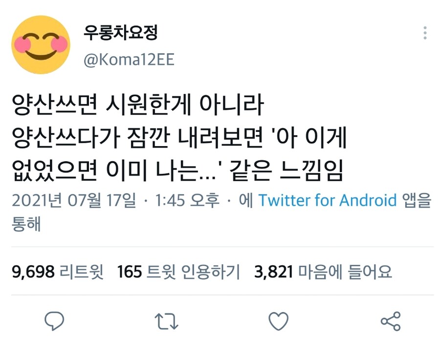 양산의 진짜 용도는