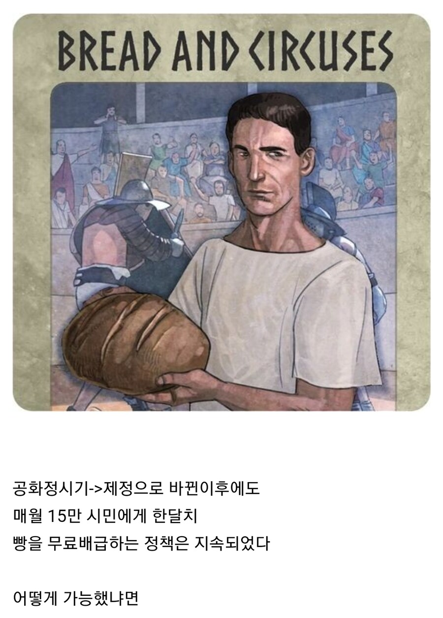 로마제국이 시민들에게 공짜 빵을 나눠 줄수있던 방법_1.jpg