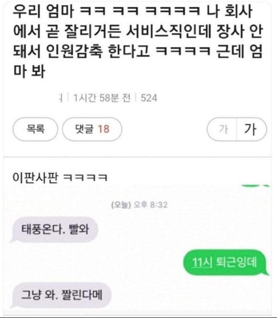 엄마한테 곧 회사에서 잘린다고 얘기했더니.jpg_1.jpg