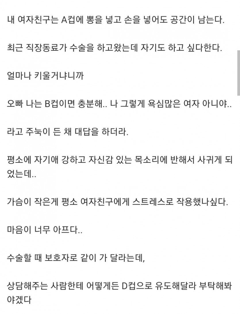 가슴 수술을 하려는 A컵 여자친구를 둔 남자.jpg_1.png