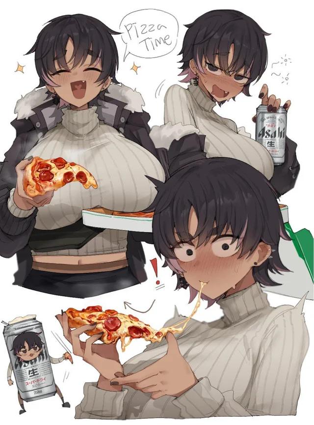 피자 먹는 여자친구_1.webp