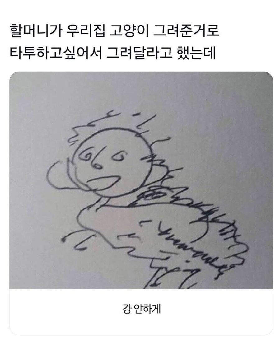 타투하려고 할머니한테 고양이 그려달라 했는데.jpg_1.jpg