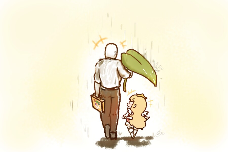 트릭컬) 애기 에르핀과 애아빠 교주_1.jpg