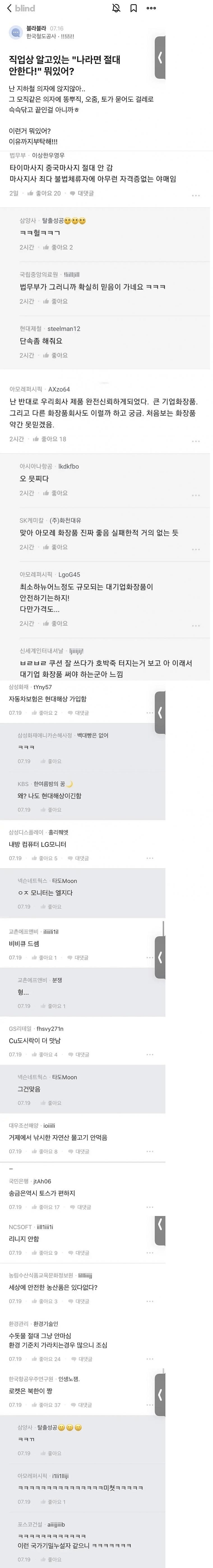 직업별