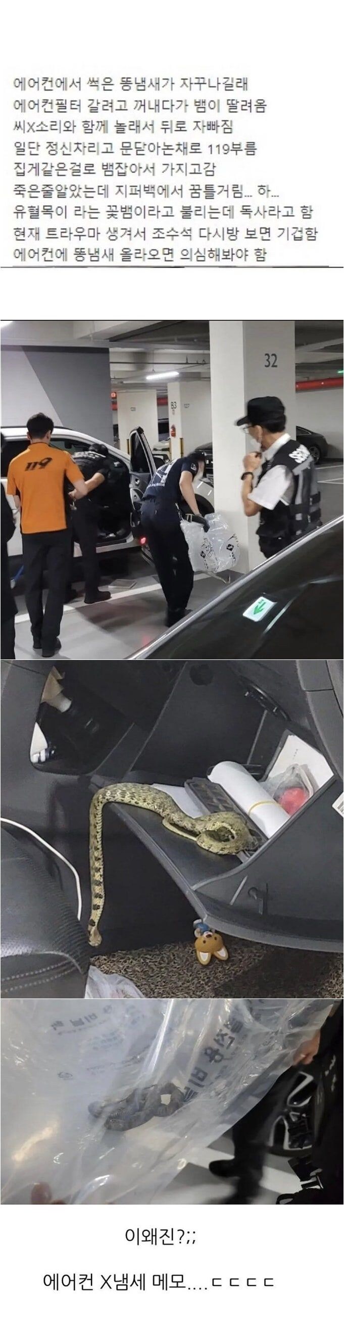 차에서 똥냄새나면 조심해야함_1.jpg