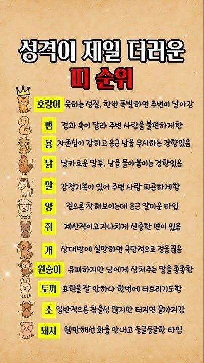 성격이 더러운 띠 순위_1.jpg