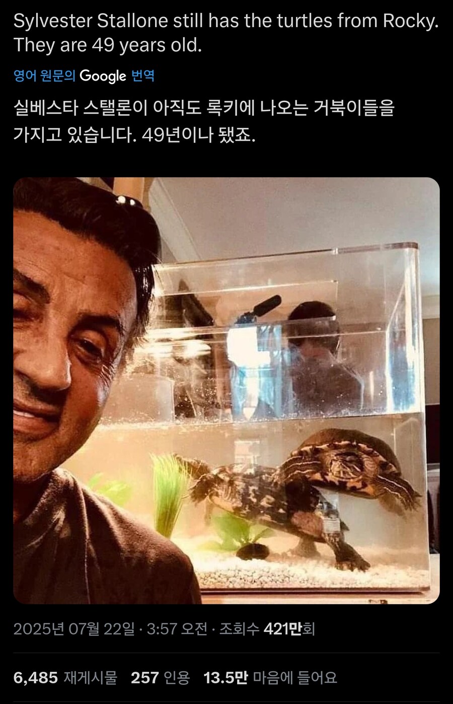 실베스터 스탤론이 키우는 동물_1.jpg