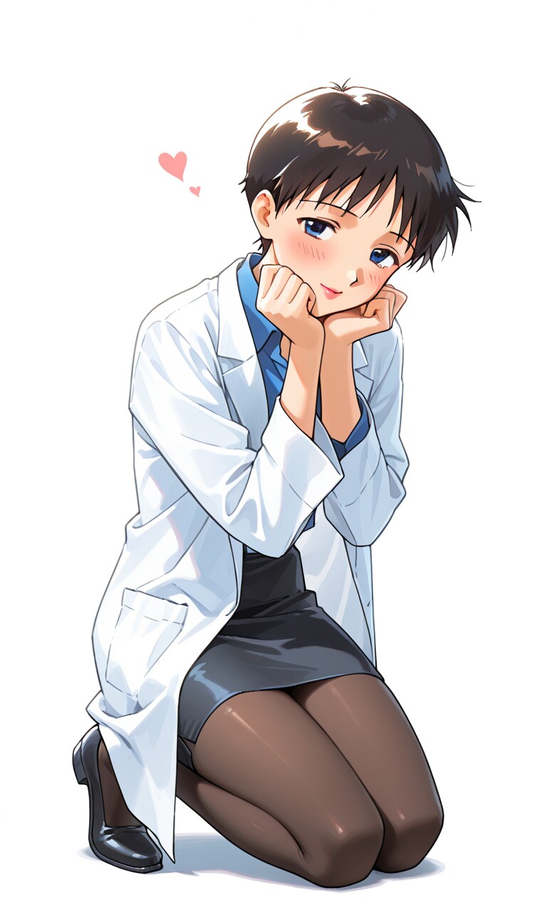 AI) 에반게리온의 아카기 리츠코 스타일로 여장 당한 이카리 신지_5.png