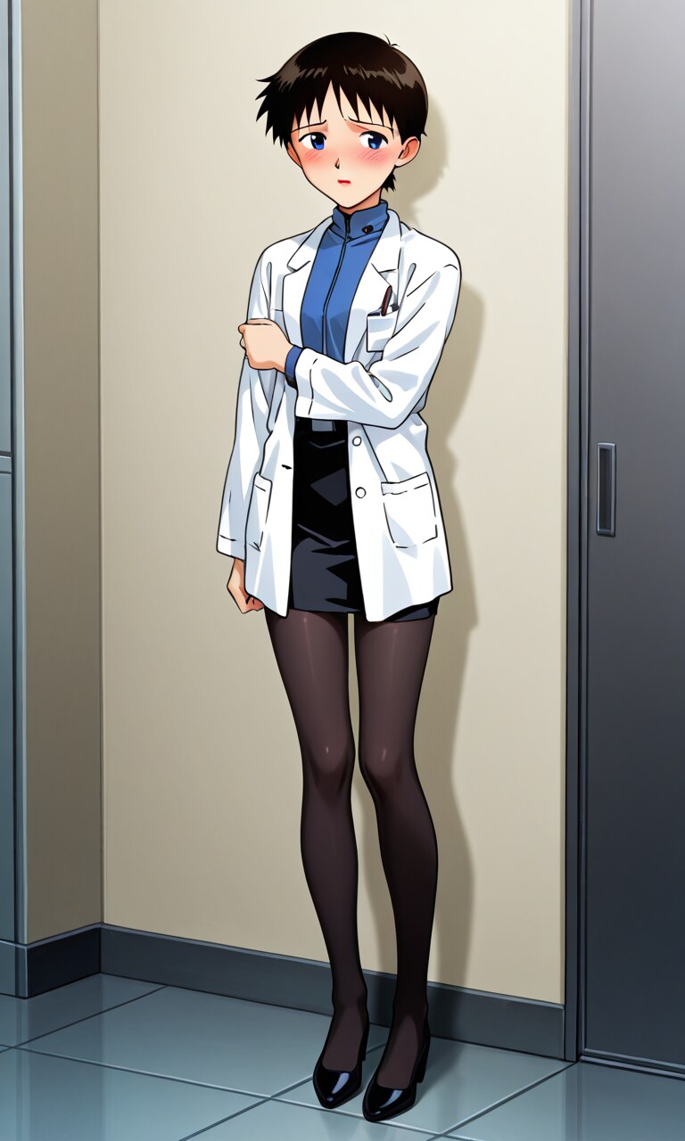 AI) 에반게리온의 아카기 리츠코 스타일로 여장 당한 이카리 신지_17.png