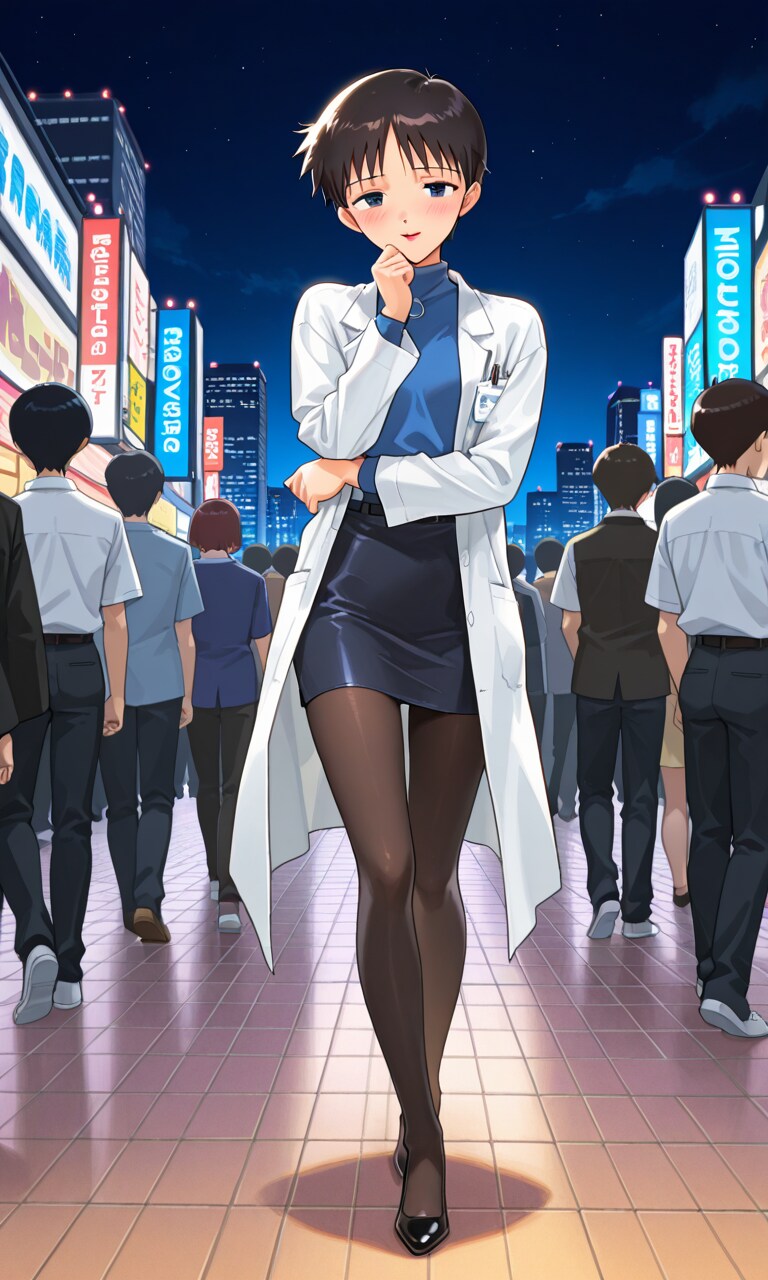 AI) 에반게리온의 아카기 리츠코 스타일로 여장 당한 이카리 신지_26.png