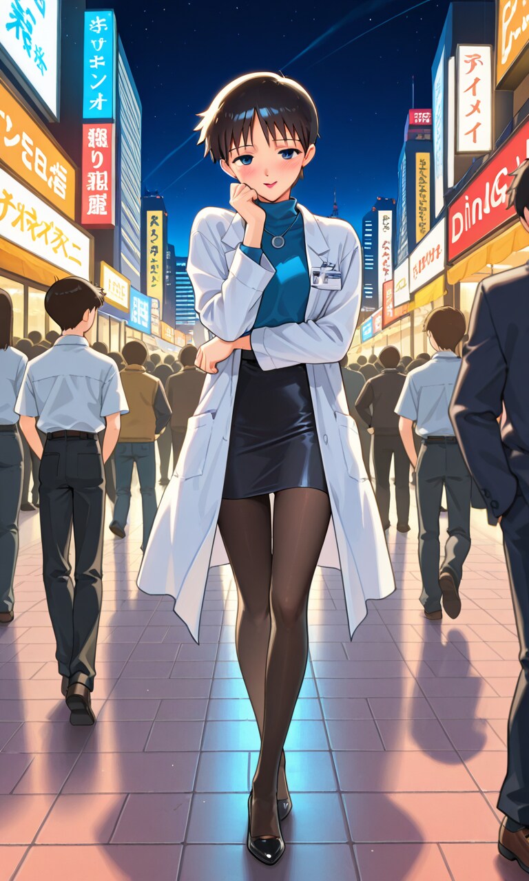 AI) 에반게리온의 아카기 리츠코 스타일로 여장 당한 이카리 신지_25.png