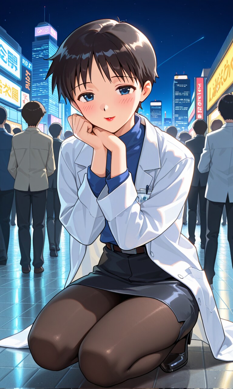 AI) 에반게리온의 아카기 리츠코 스타일로 여장 당한 이카리 신지_28.png