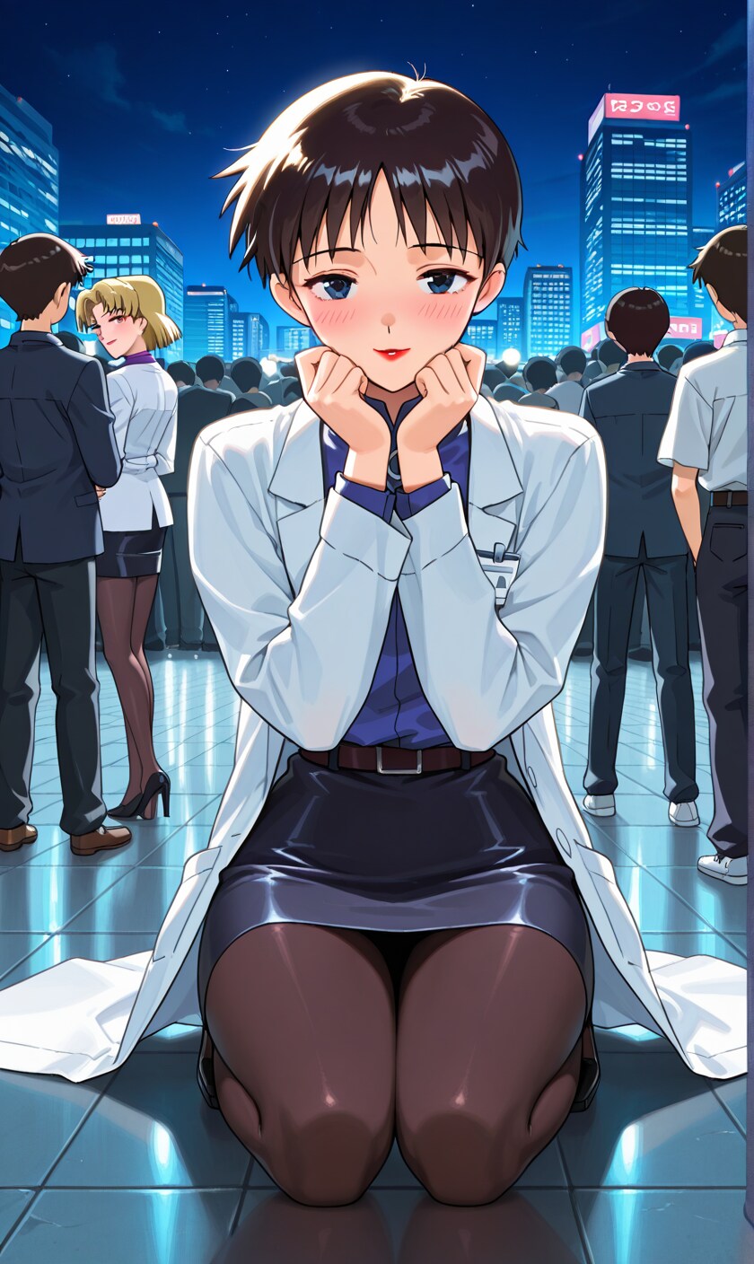 AI) 에반게리온의 아카기 리츠코 스타일로 여장 당한 이카리 신지_29.png
