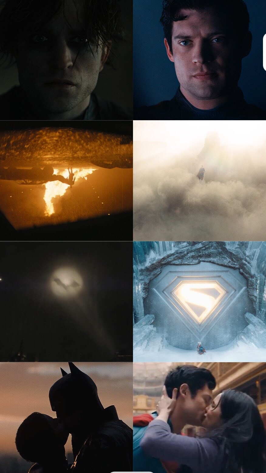 서로 대비되는 더 배트맨과 DCU 슈퍼맨의 비교샷들_2.jpg