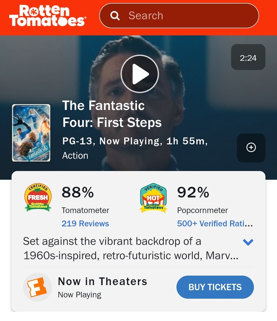 MCU)판타스틱4 로튼 평론가 관객 지수 공개_1.jpg