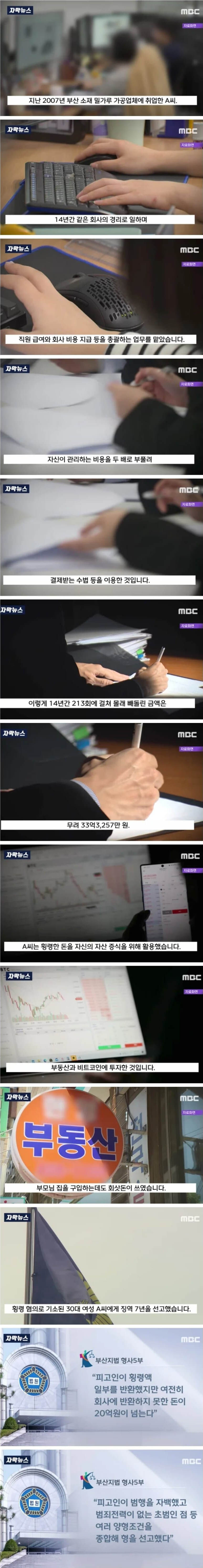 밀가루 공장 경리가 33억 횡령_1.jpg