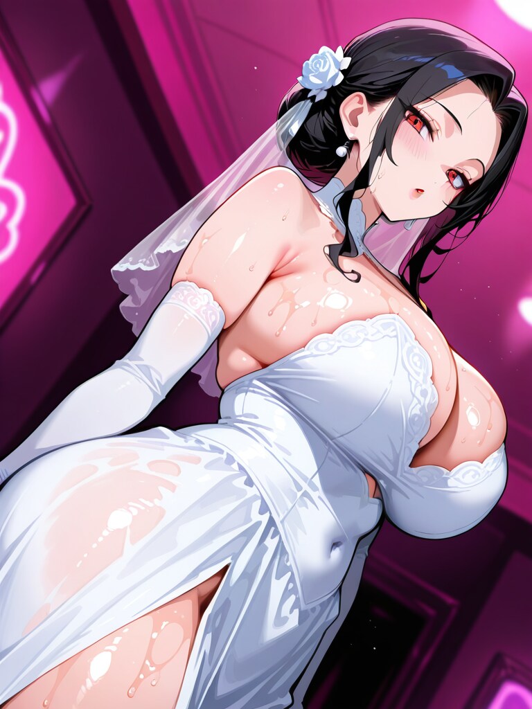 AI) 귀멸의 칼날 TS 무잔의 웨딩 드레스_1.png