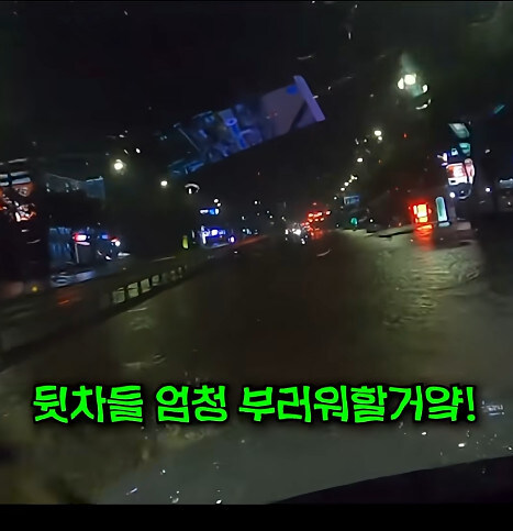 만취한 고급차종 차주가 대리기사에게 침수도로를 건너라고 한다_14.jpg