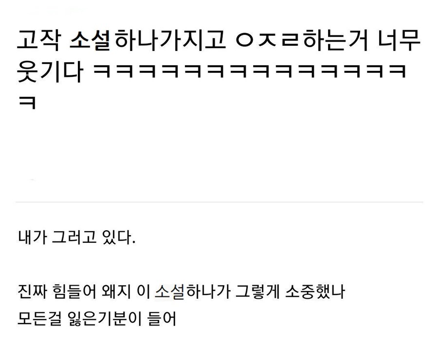 겨우 소설 하나가지고 ㅋㅋㅋㅋㅉㅉ_1.jpg