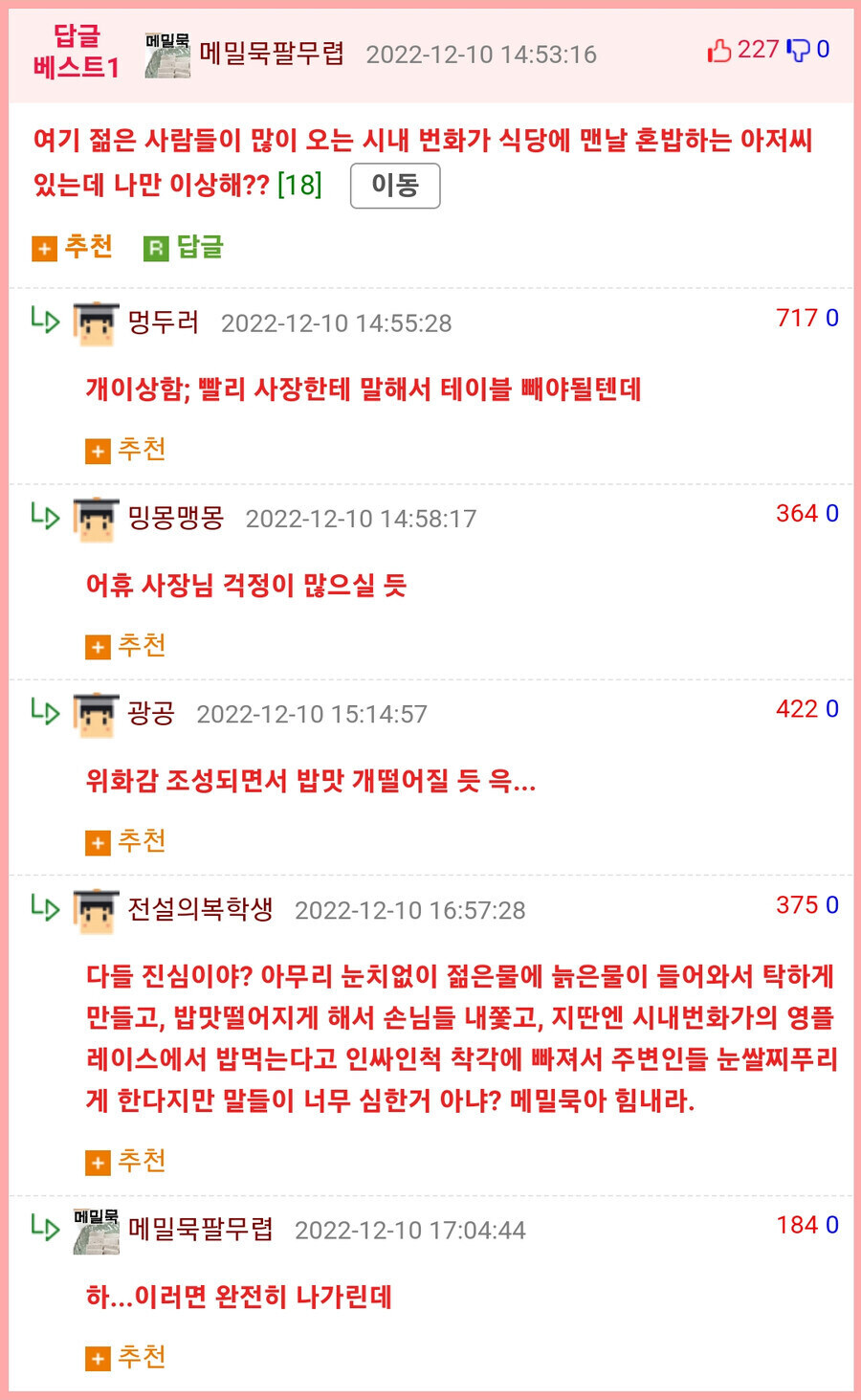 시내 번화가에서 혼밥하는 아저씨 어떰_1.jpg