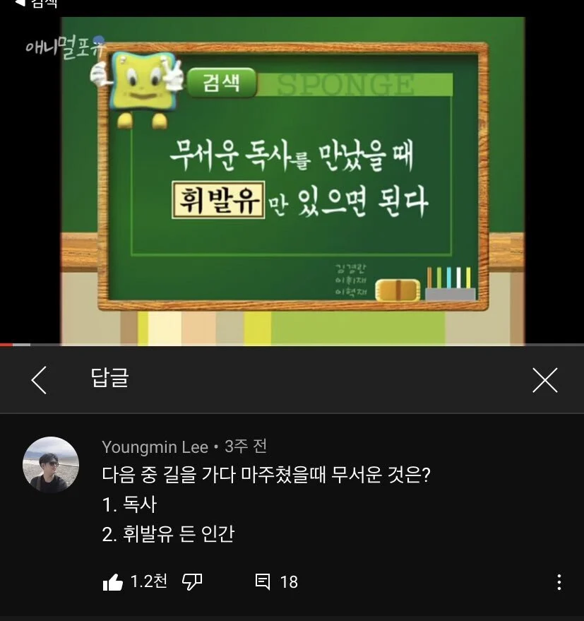 다음중 길을 가다 마주쳤을때 무서운 것은?_1.webp