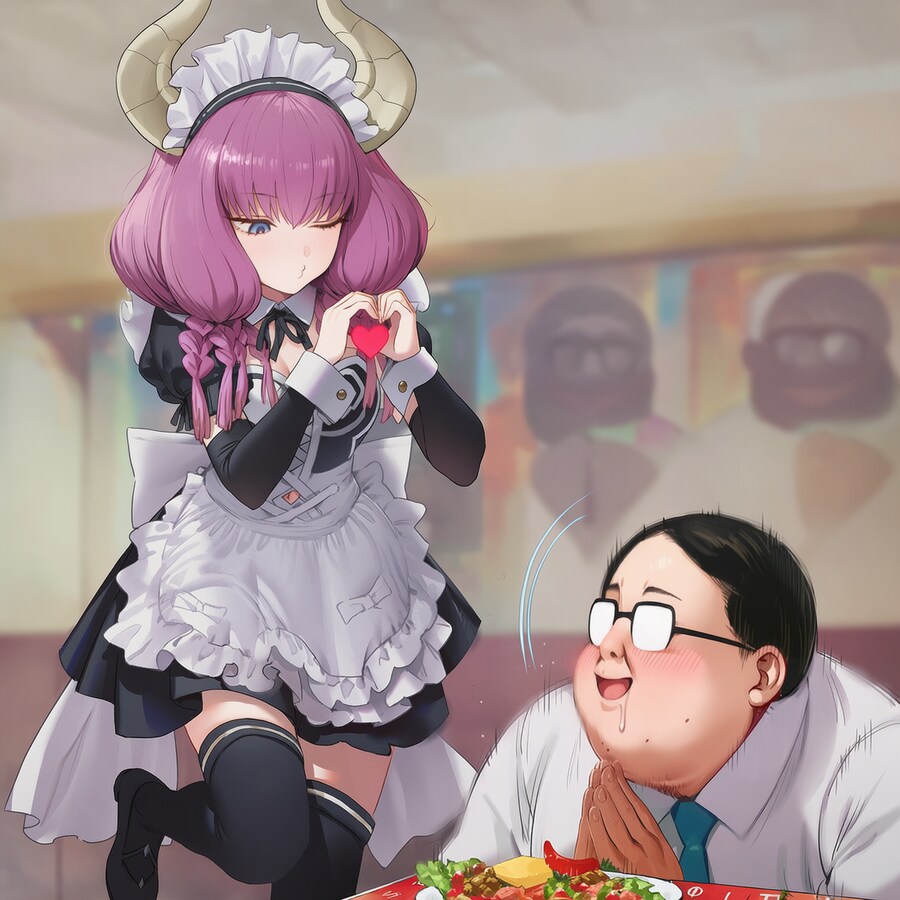 (프리렌)(ai)아우라, 메이드 카페 알바해라_1.png