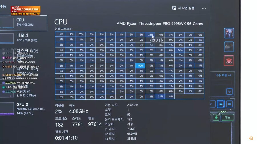 1800만원짜리 AMD 스레드리퍼 9995WX로 스타2 돌렸을때_3.png
