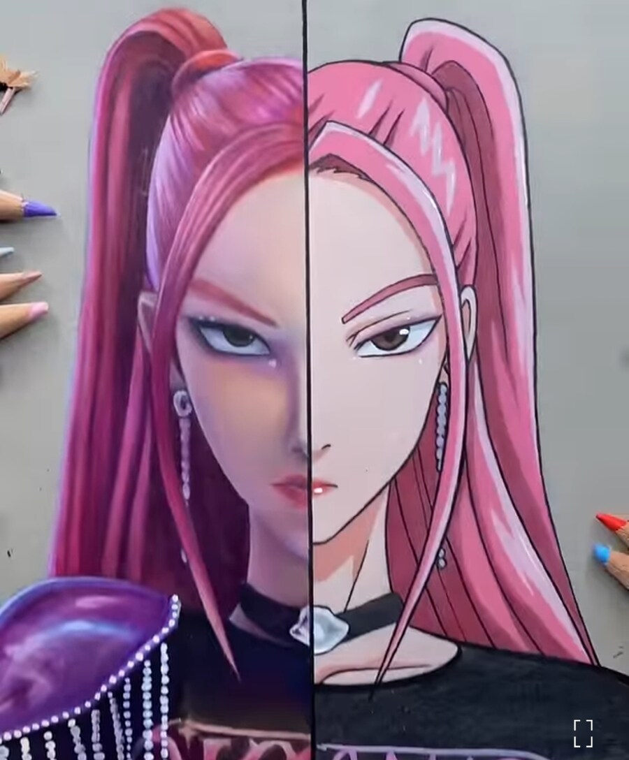 케데헌 맴버들을 2D 애니 그림체로 그려보았다_3.jpg