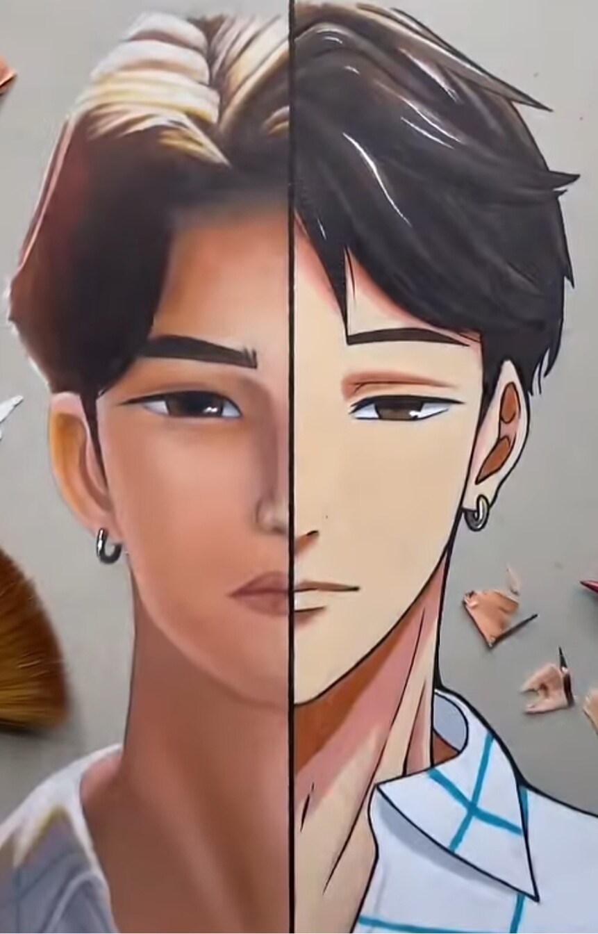 케데헌 맴버들을 2D 애니 그림체로 그려보았다_8.jpg