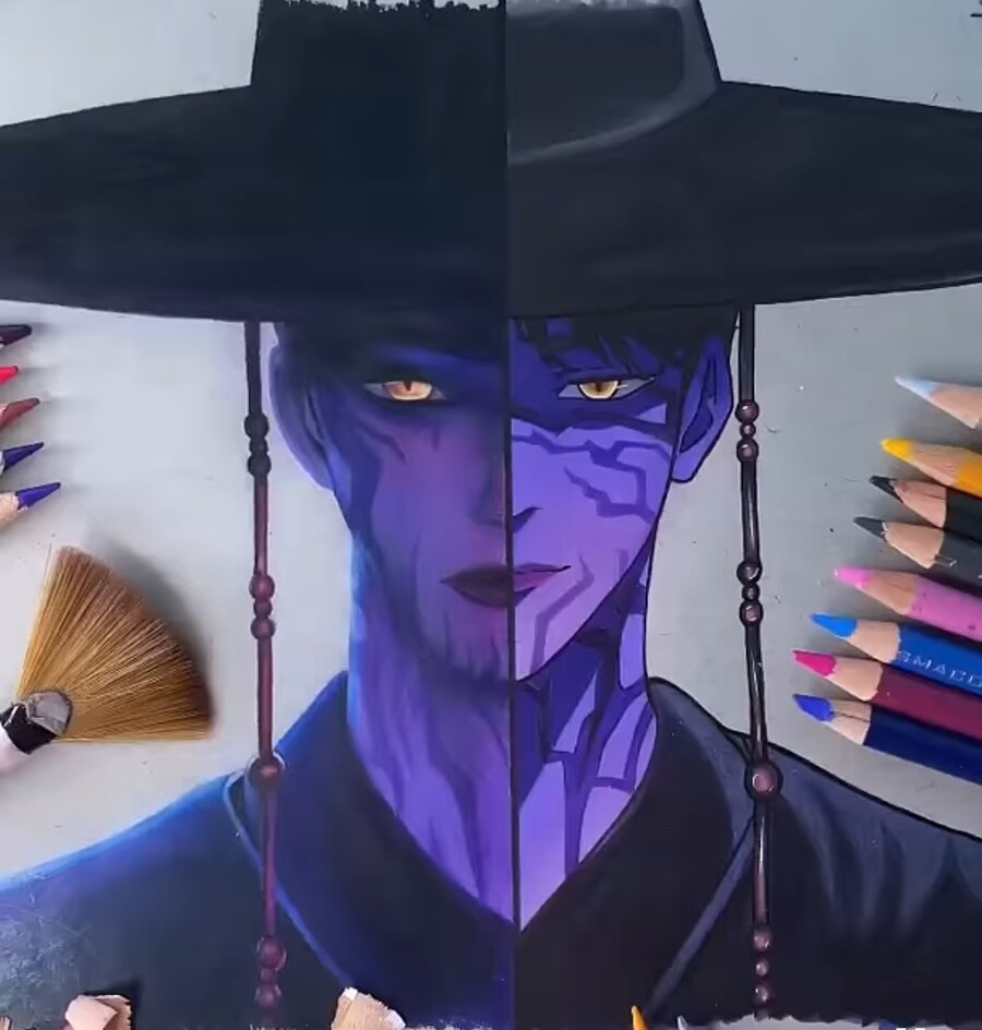 케데헌 맴버들을 2D 애니 그림체로 그려보았다_9.jpg