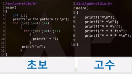 초보 코딩 vs 고수 코딩_1.webp