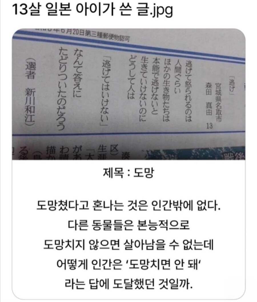 일본 13살 아이가 쓴 글.jpg_1.jpg
