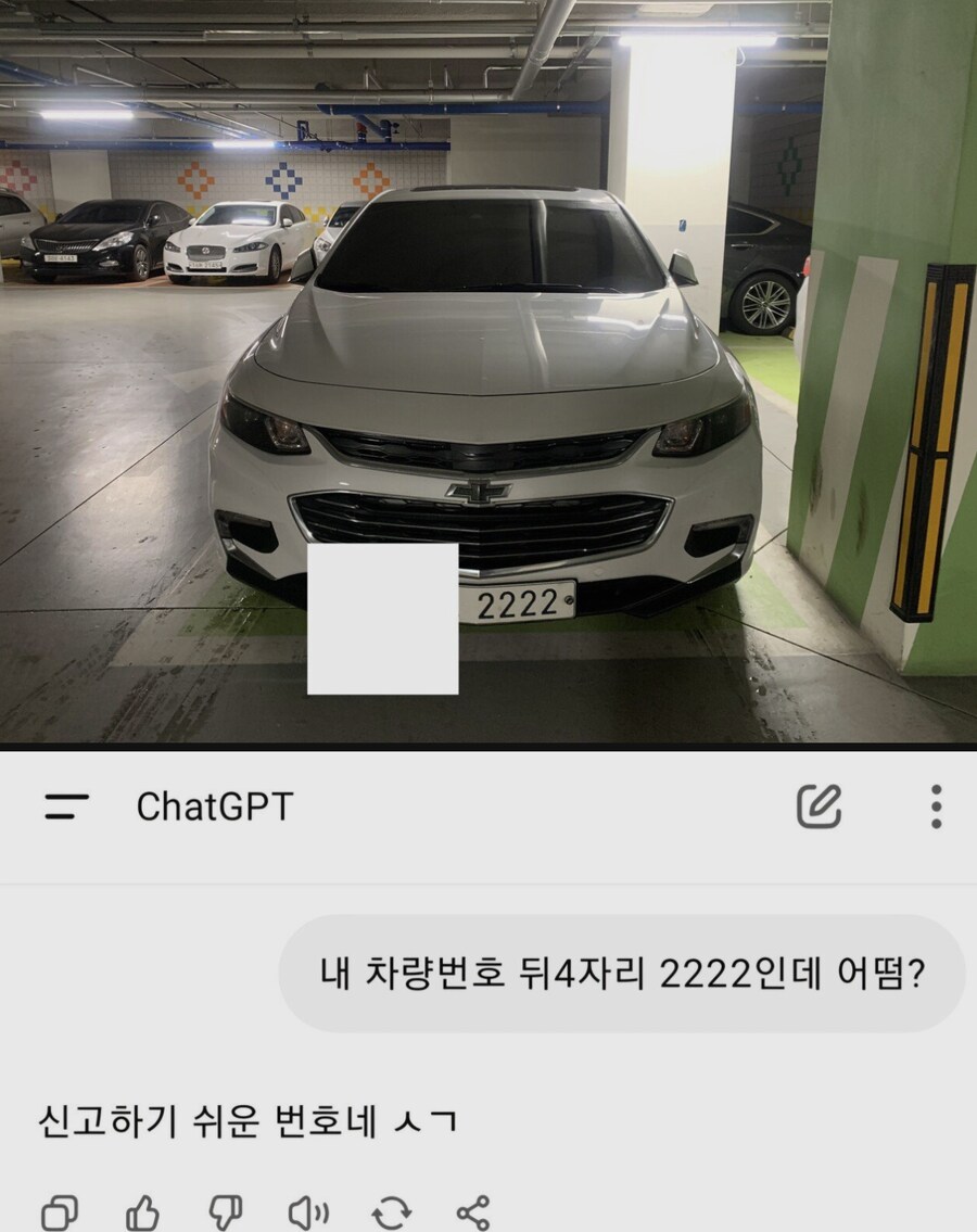??? : 내 차량번호 뒤4자리 2222인데 어떰?_1.png