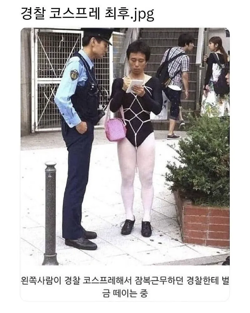경찰 코스프레 최후_1.webp
