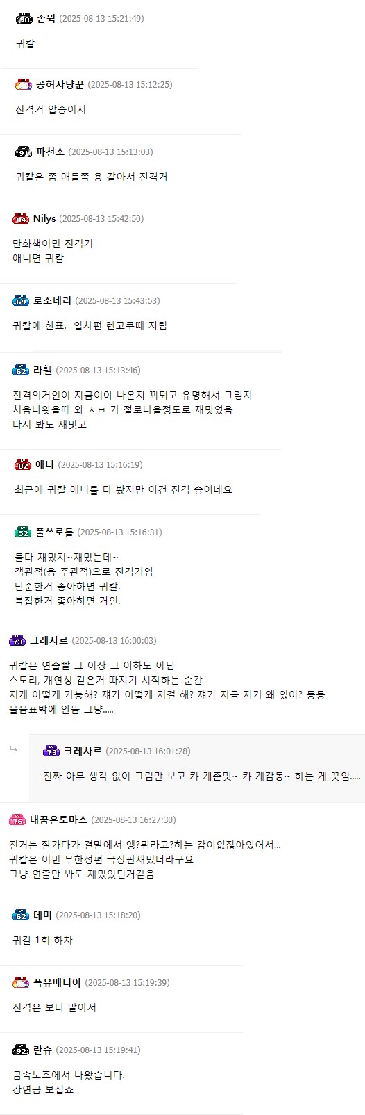 의견 분분한