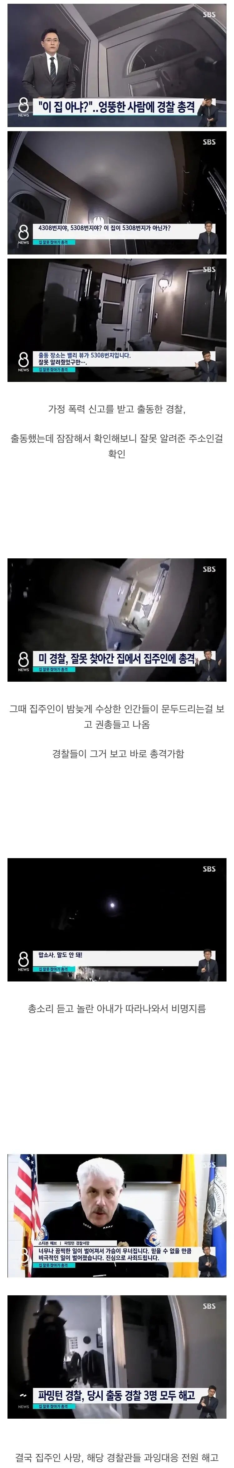 집주소를 헷갈려 다른 집에 쳐들어간 경찰.jpg_1.jpg