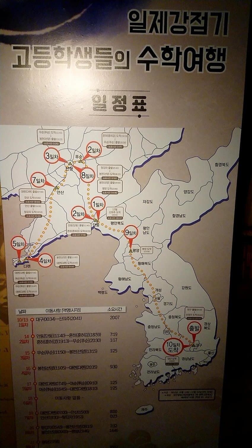 일제강점기 때 수학여행 일정표.jpg_1.jpg