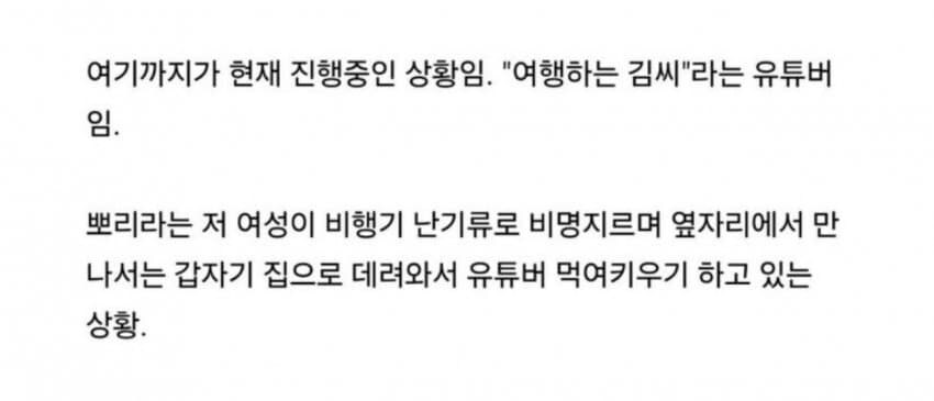 비행기에서 만난 여자한테 사육당하는 중이라는 여행 유튜버_2.jpg