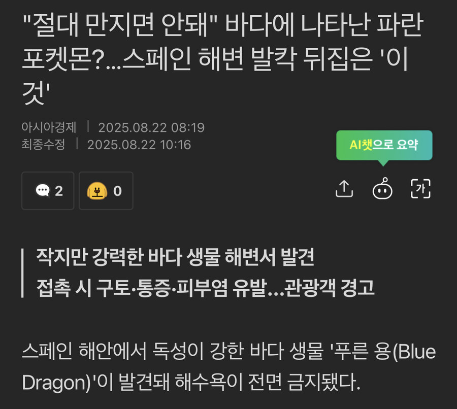 블루 드래곤 출현으로 스페인 해변 통제..._1.jpg